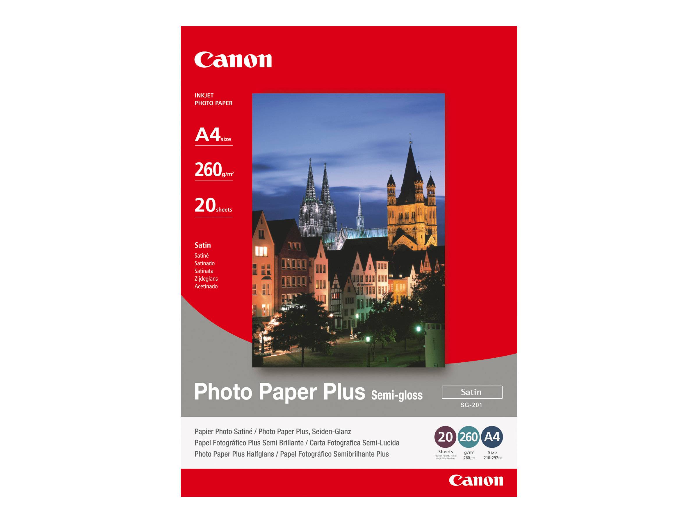 Canon Photo Paper Plus SG-201 - Halbglänzend satiniert