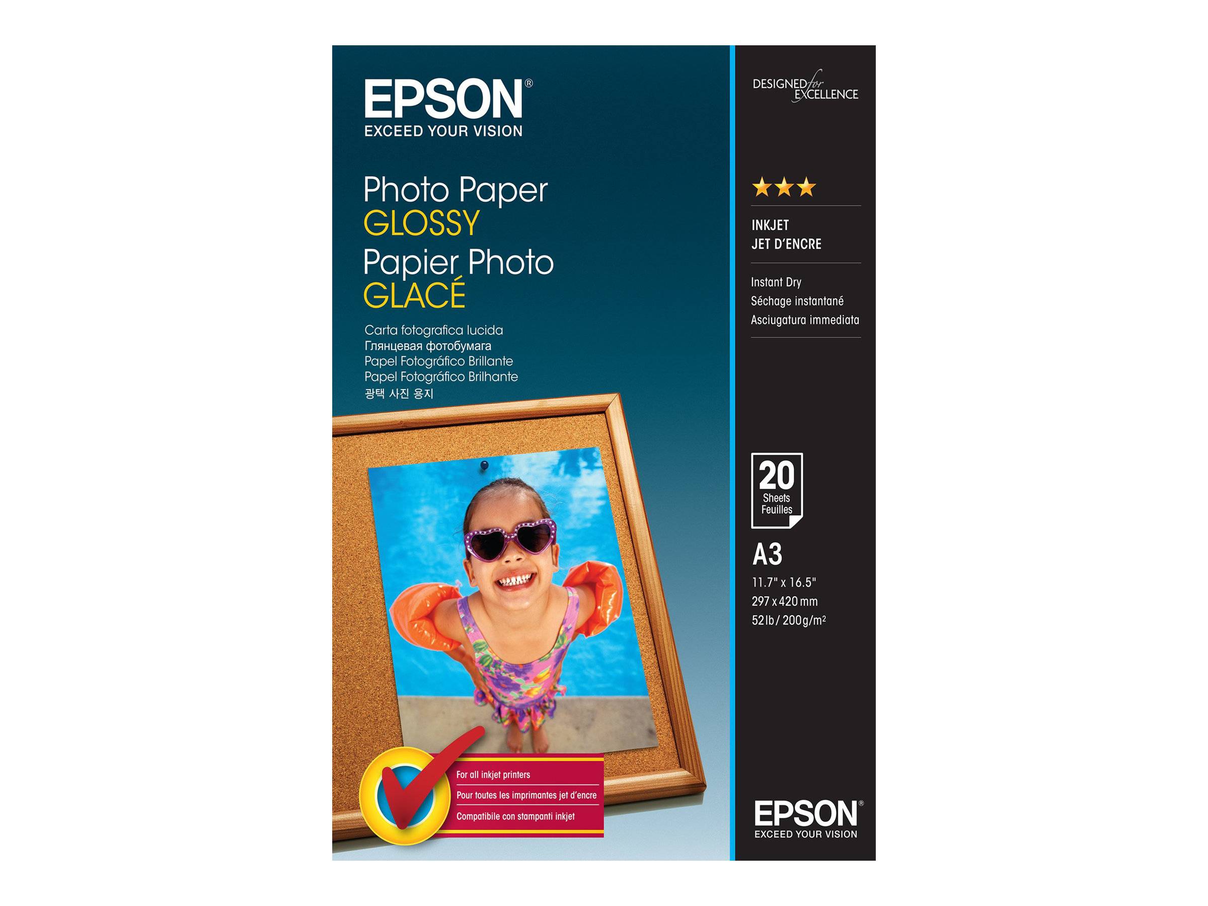 Epson - Glänzend - A3 (297 x 420 mm) - 200 g/m²