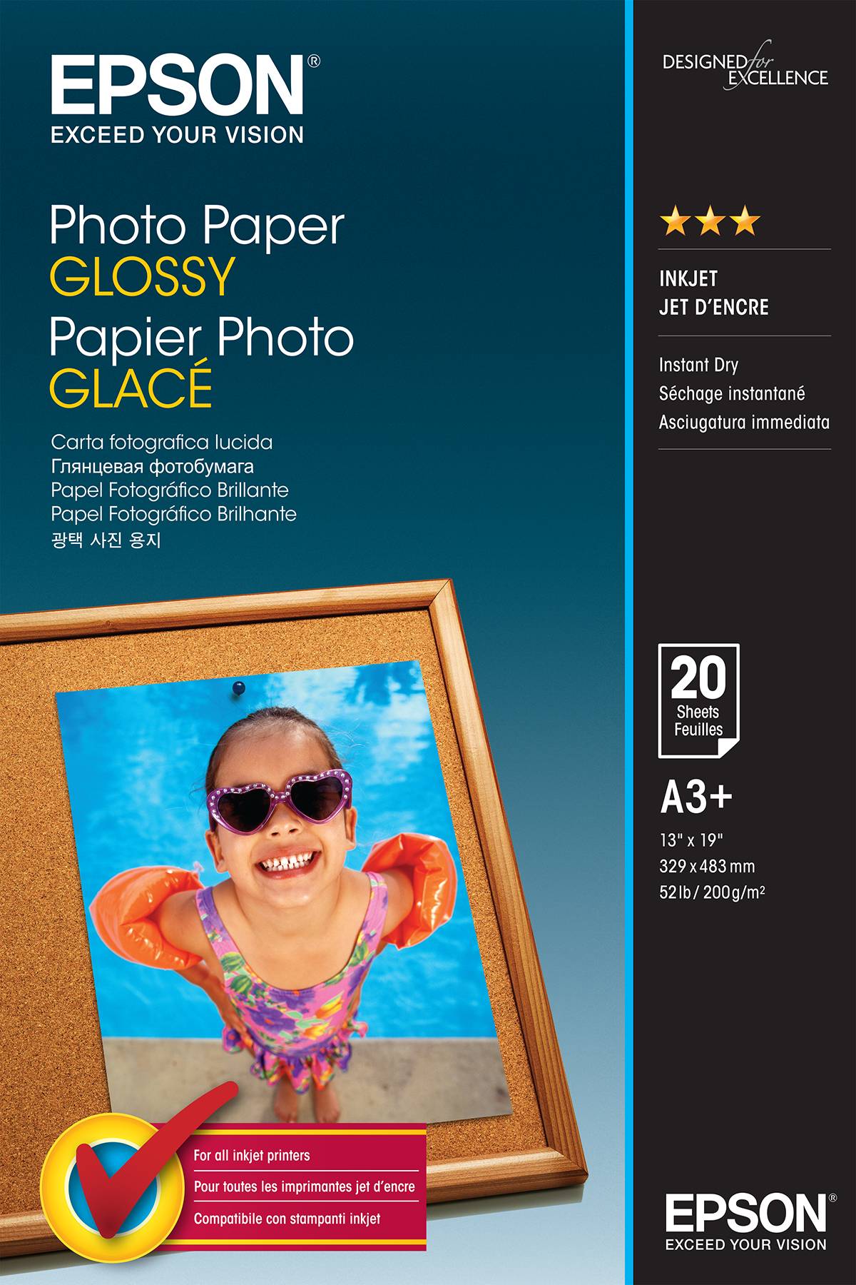 Epson - Glänzend - A3 Plus (329 x 483 mm) - 200 g/m²