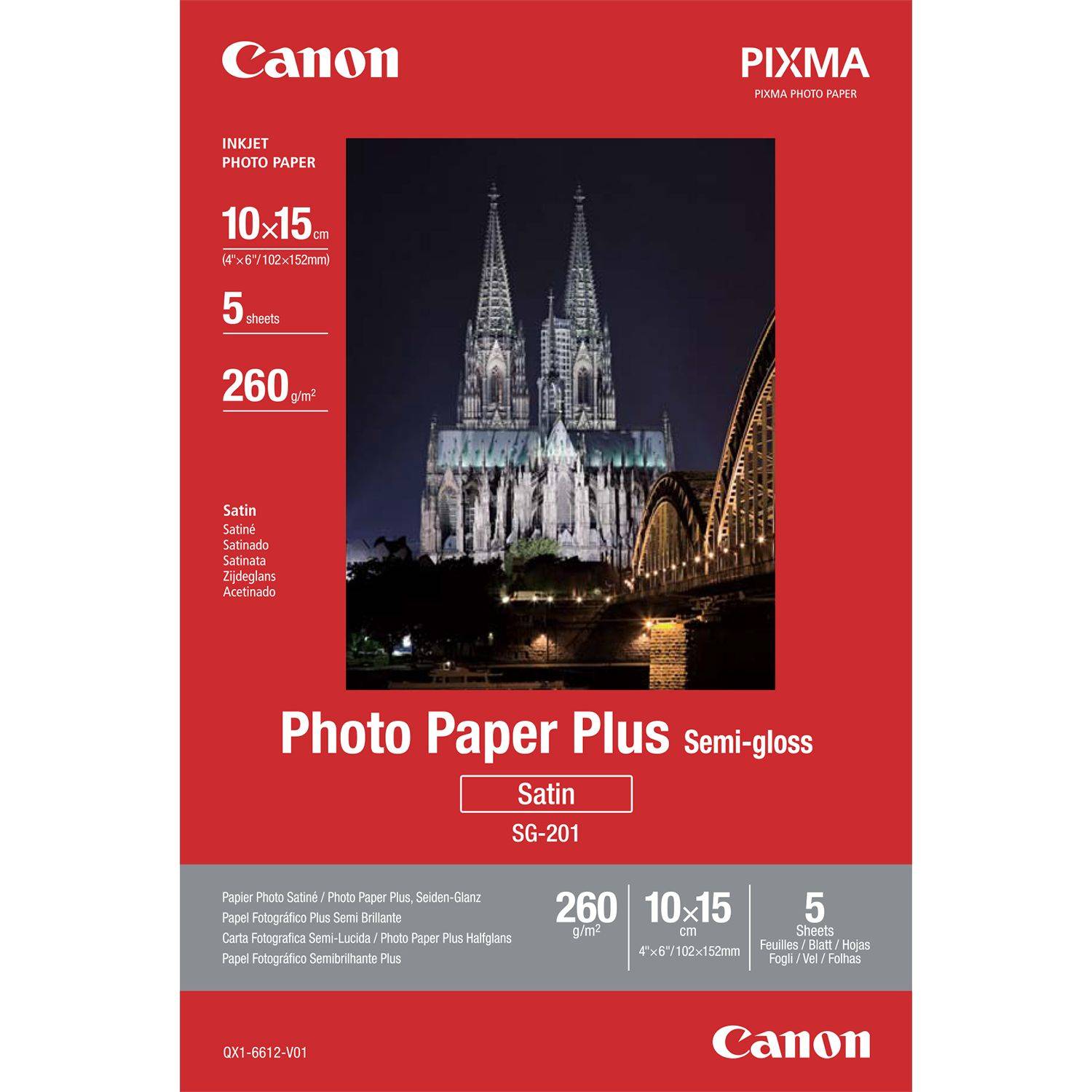 Canon Photo Paper Plus SG-201 - Halbglänzend satiniert