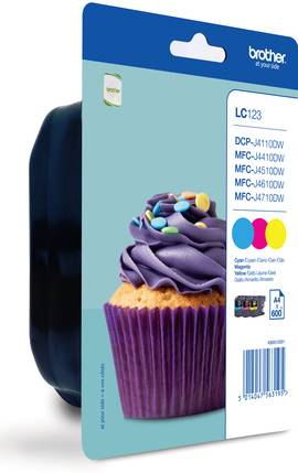 Brother LC123 RainbowPack - Gelb, Cyan, Magenta