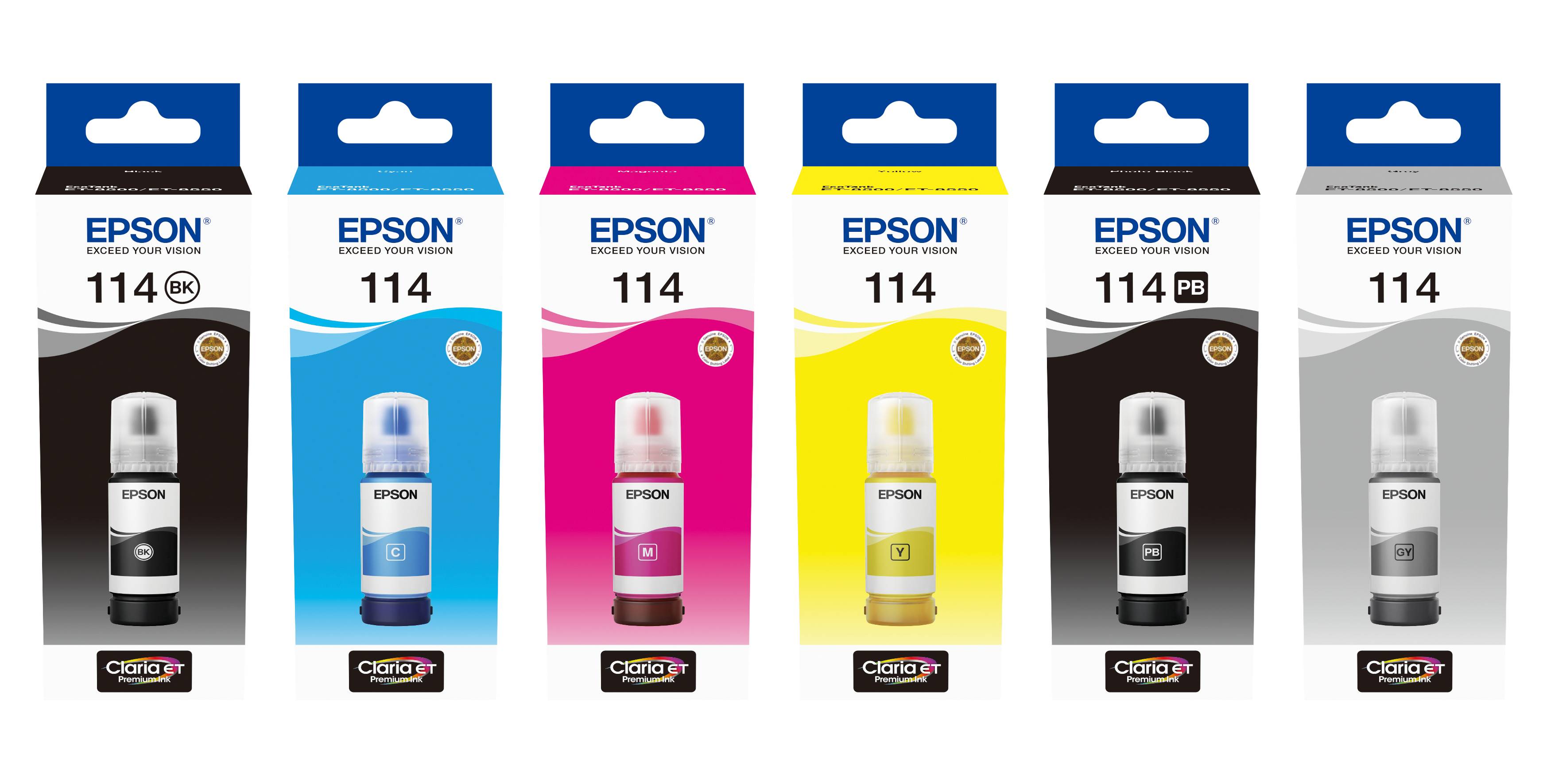 Epson EcoTank 114 - 70 ml - Grau - original - Nachfülltinte