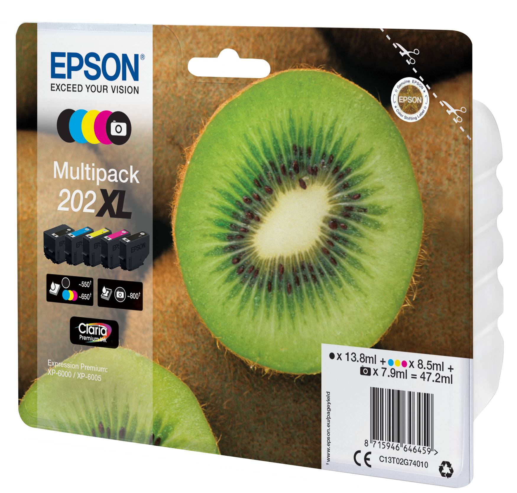 Epson Multipack 202XL - 5er-Pack - mit hoher Kapazität