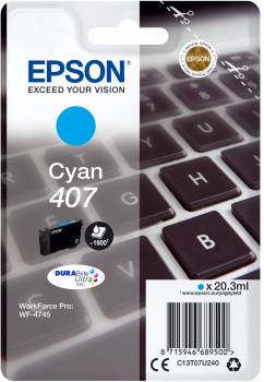 Epson 407 - 20.3 ml - L-Größe - Cyan - original