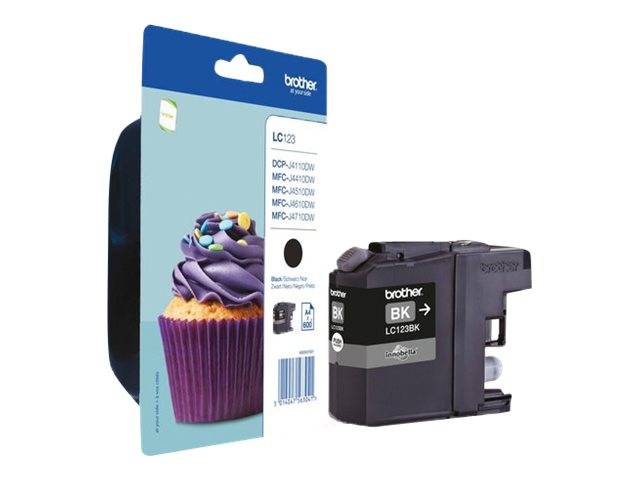 Brother LC123BK - Hohe Ergiebigkeit - Schwarz