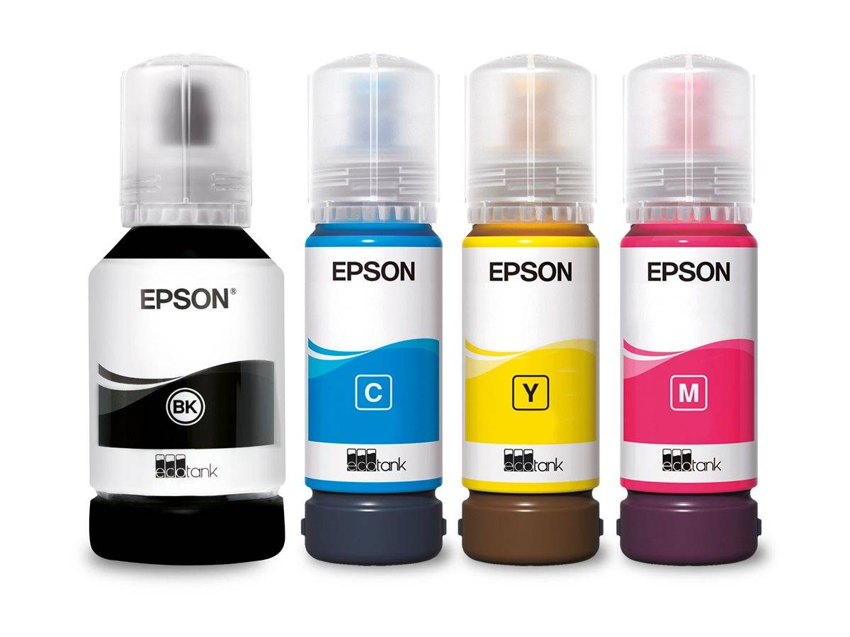 Epson C13T03R640 102 EcoTank Multipack Nachfülltinte Original Schwarz, Cyan, Gelb, Magenta 337ml