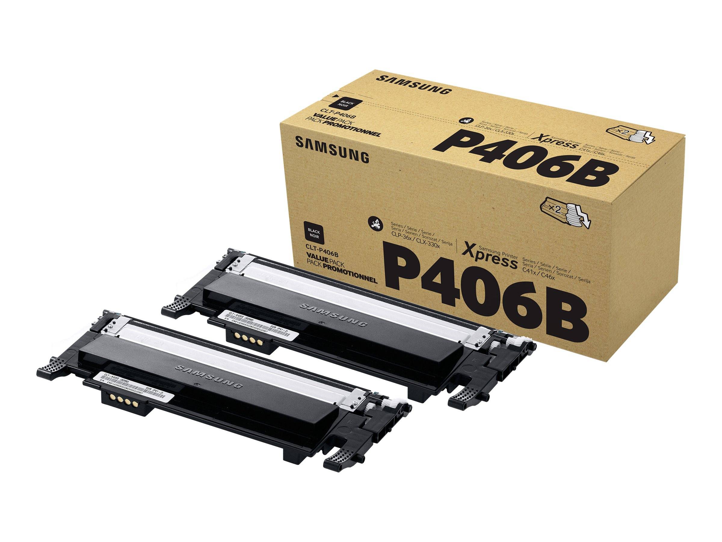 Samsung CLT-P406B - 2er-Pack - Schwarz - Original - Tonerpatrone (SU374A)