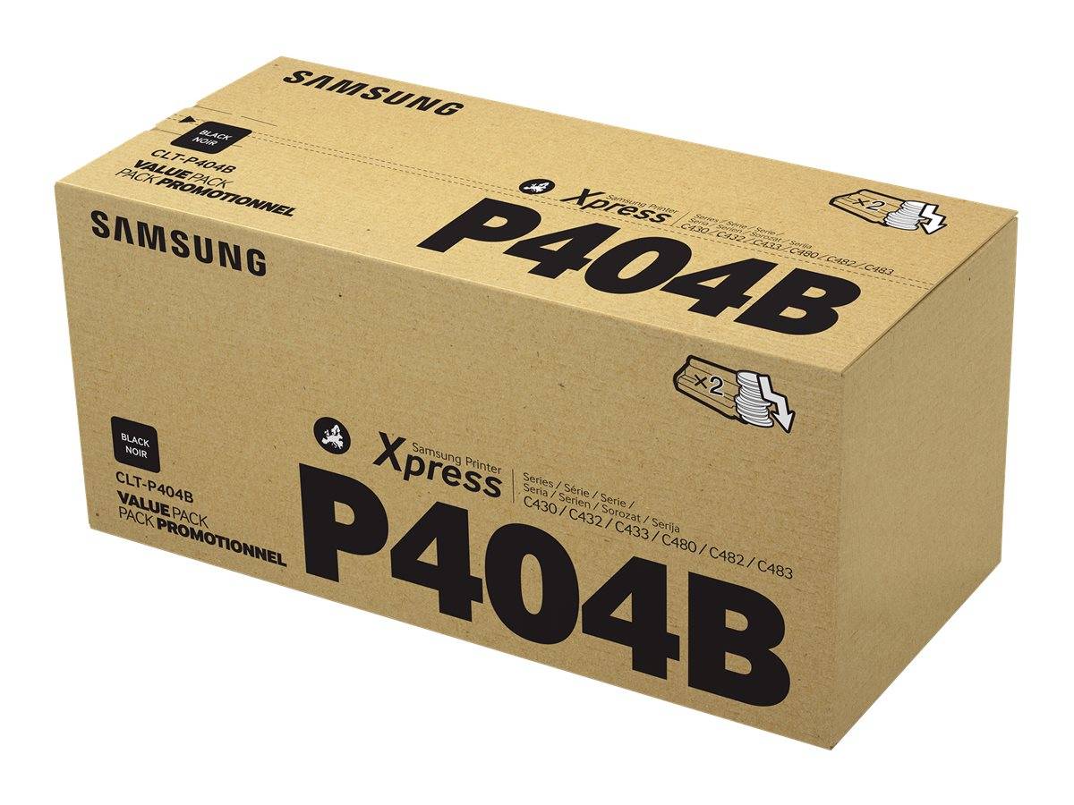 HP - Samsung CLT-P404B - 2er-Pack - Schwarz - Original - Tonerpatrone (SU364A)