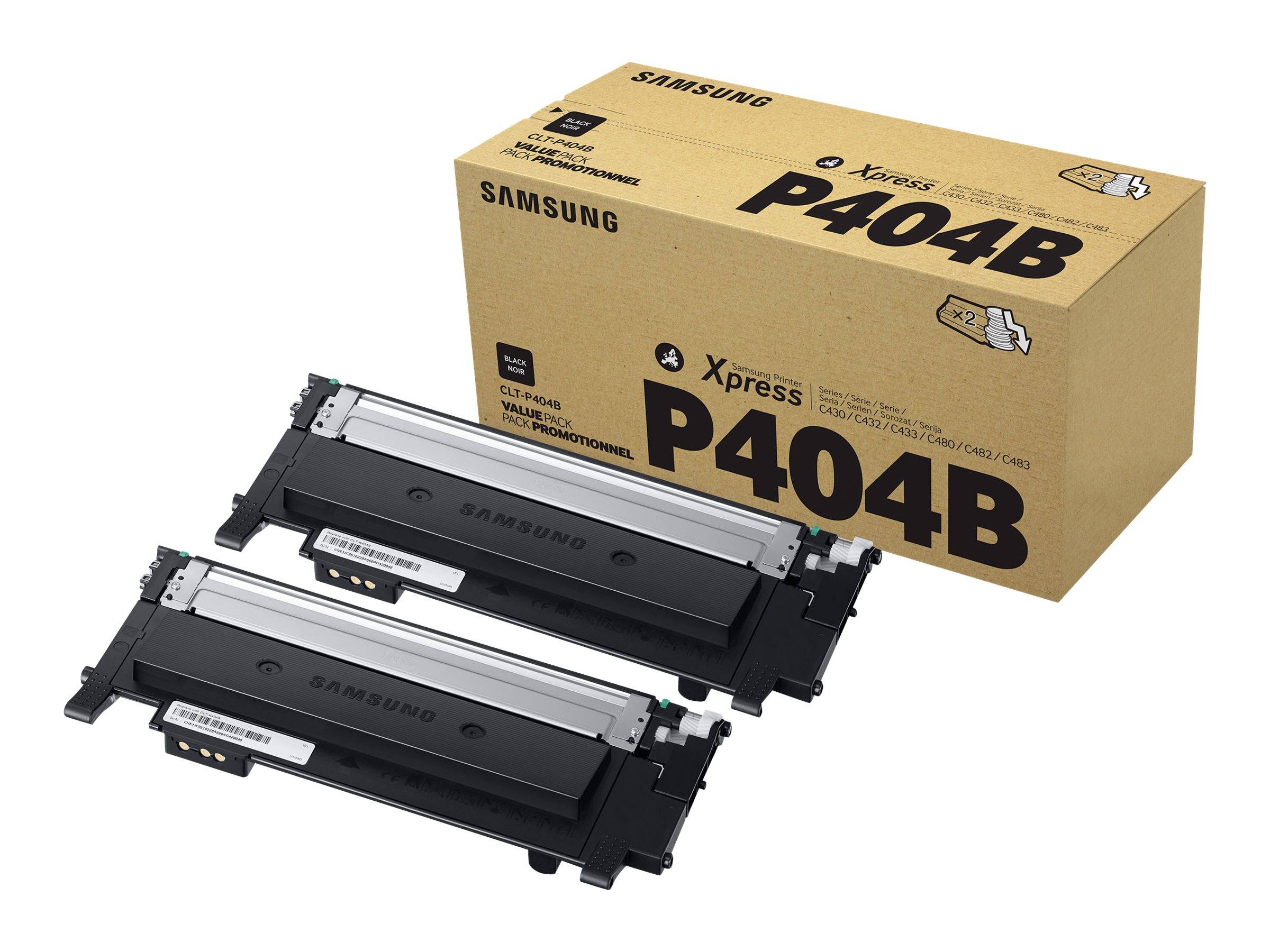 HP - Samsung CLT-P404B - 2er-Pack - Schwarz - Original - Tonerpatrone (SU364A)