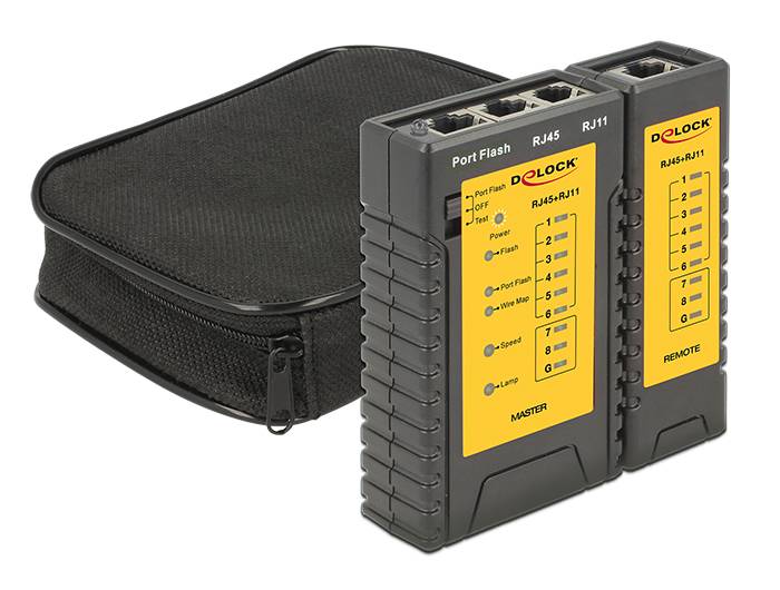DeLOCK Cable Tester + Portfinder - Netzwerktester-Set