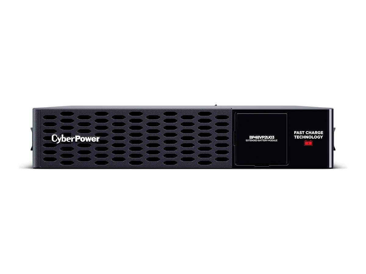 CyberPower Rack-Mount-Stromversorgungseinheit mit vorderer Belüftungsgitteröffnung und „Fast Charge Technology