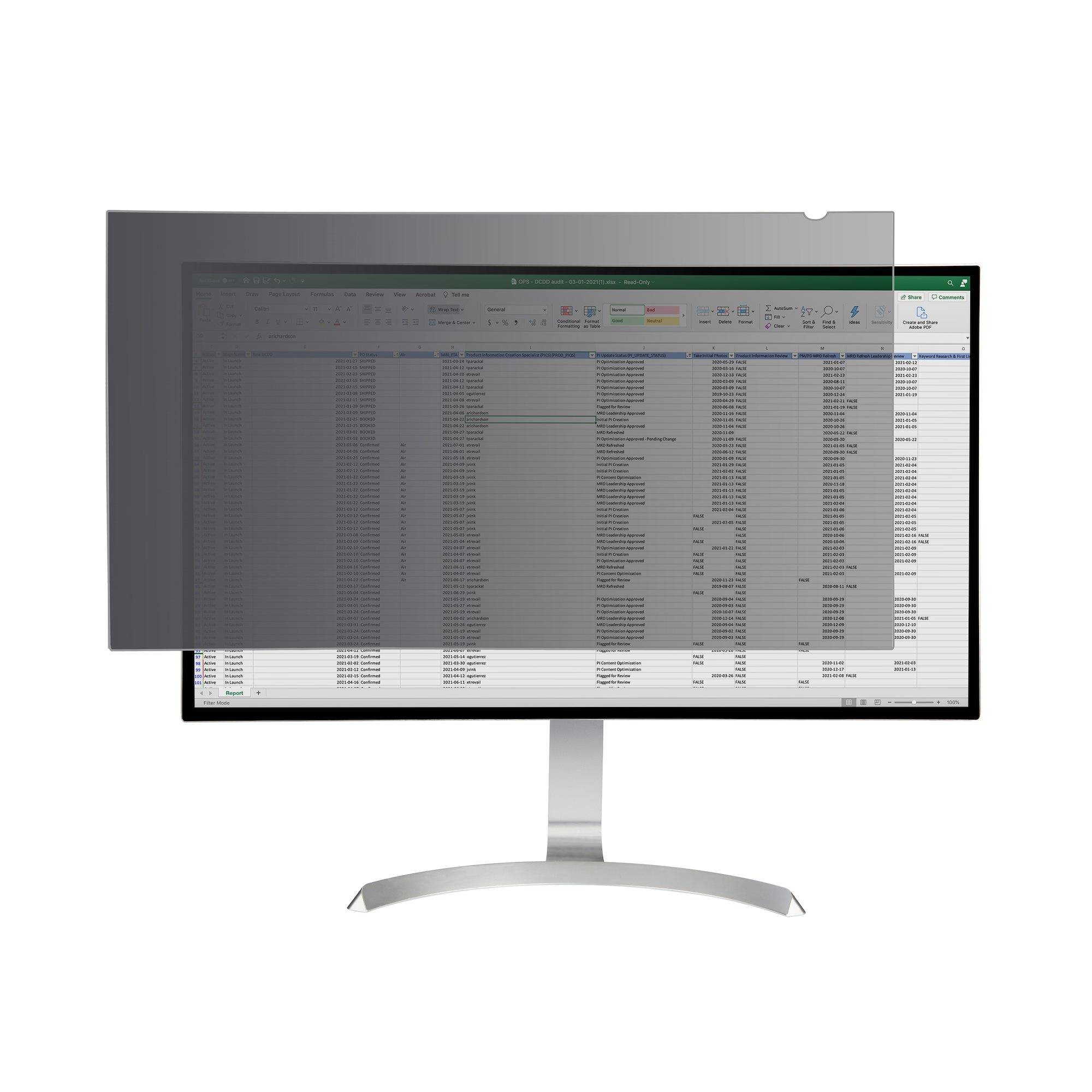 StarTech.com Blickschutzfolie für 32-Zoll-PC-Display - 16:9 Widescreen - Monitor Sichtschutz - Blaues Licht reduzierende Schutzfolie - matt/glänzend