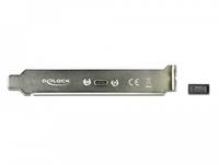 DeLOCK Slot bracket - USB-Konsole - 20-poliger USB 3.1 Header (M)
