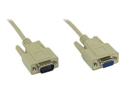 INLINE - VGA Verlängerung - 15pol HD Stecker / Buchse - 10m