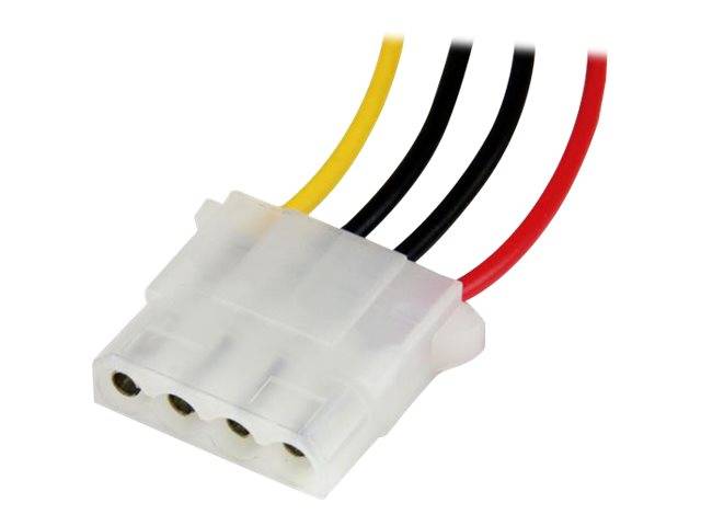 StarTech.com 30cm LP4 Molex Strom Verlängerung - 4 Pin Anschlusskabel / Verlängerungskabel - Stecker/Buchse - Spannungsv