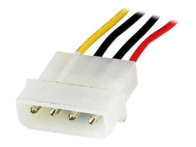 StarTech.com 30cm LP4 Molex Strom Verlängerung - 4 Pin Anschlusskabel / Verlängerungskabel - Stecker/Buchse - Spannungsv
