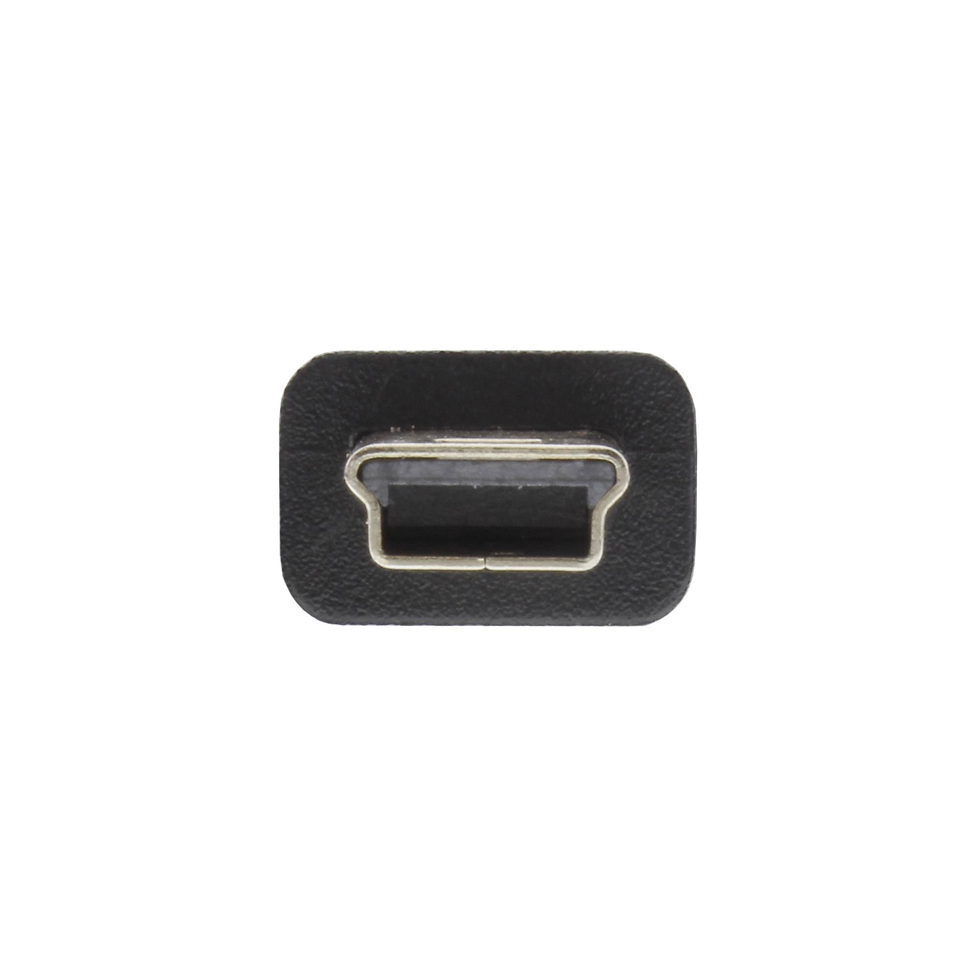 INLINE - USB 2.0 Mini-Kabel - USB A ST an Mini-B ST (5pol.) - schwarz - 1,5m