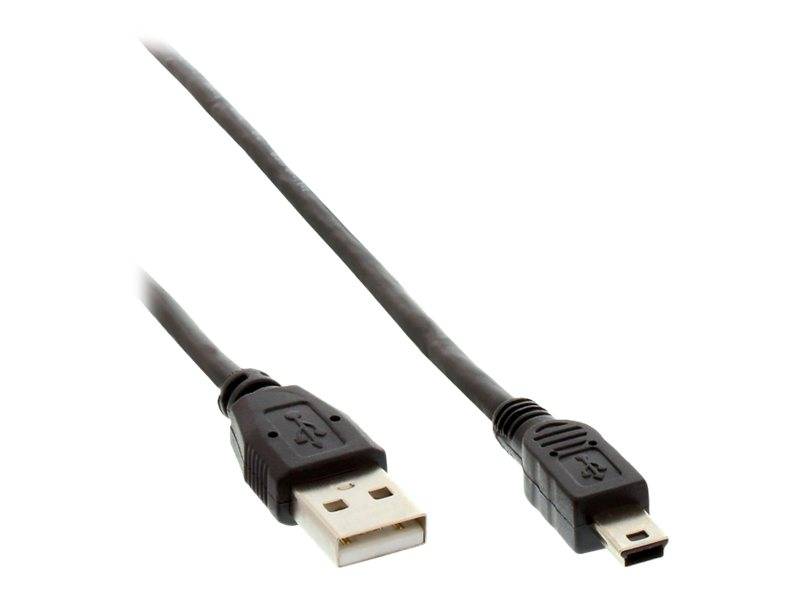 INLINE - USB 2.0 Mini-Kabel - USB A ST an Mini-B ST (5pol.) - schwarz - 1,5m
