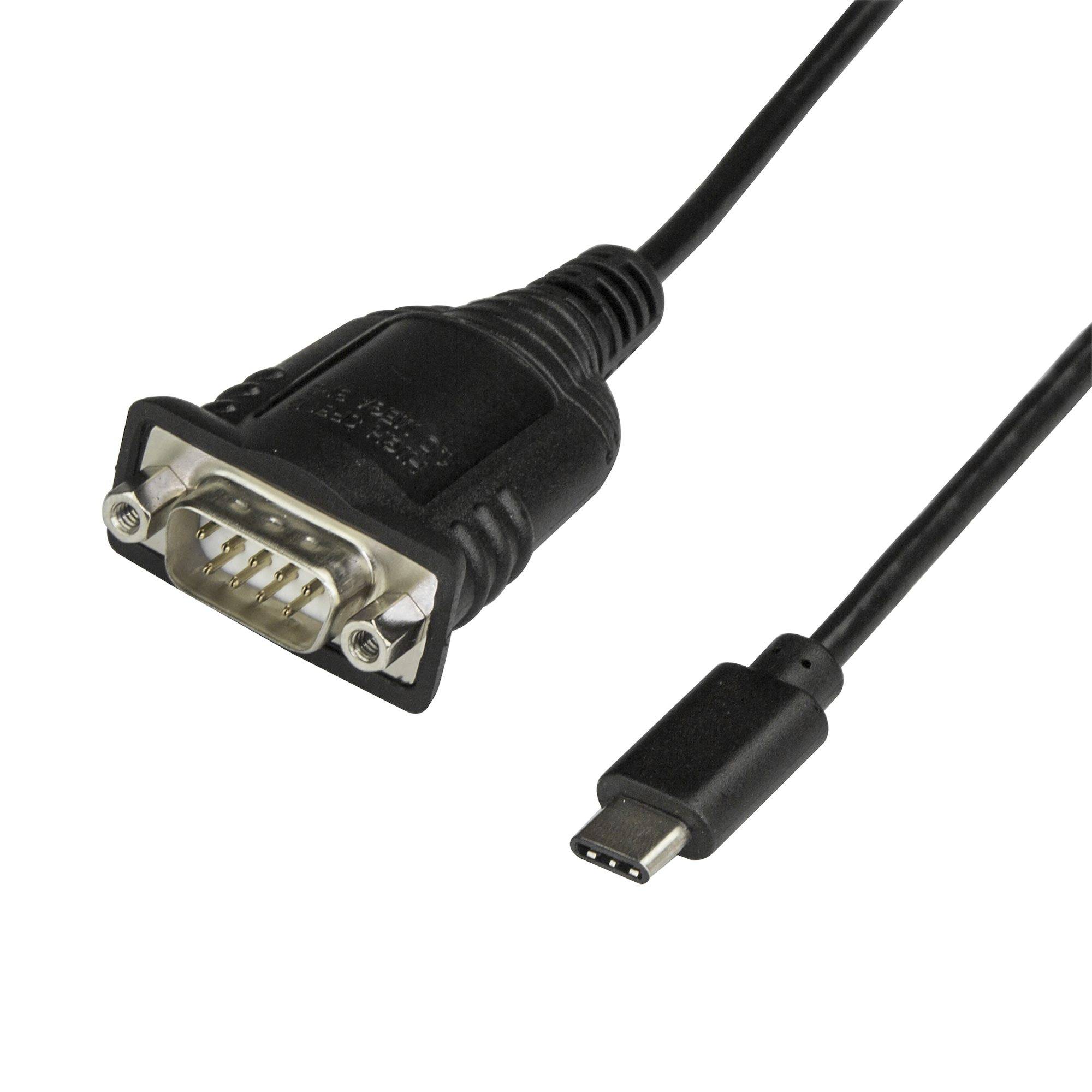 StarTech.com USB-C auf Seriell Adapter - USB C zu RS232 Kabel - USB Typ C auf DB9 Kabeladapter - Windows / MacOS / Linux