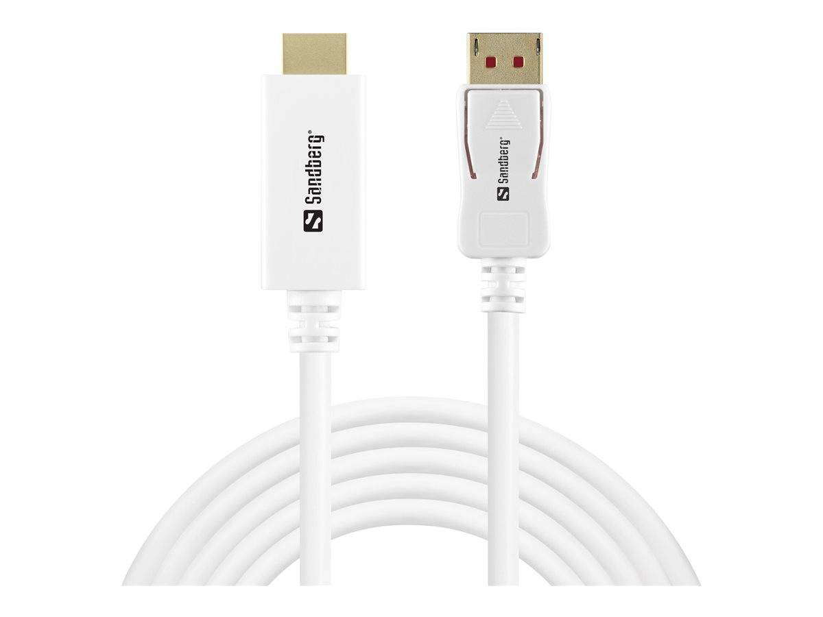 SANDBERG Adapterkabel - DisplayPort (M) zu HDMI (M)