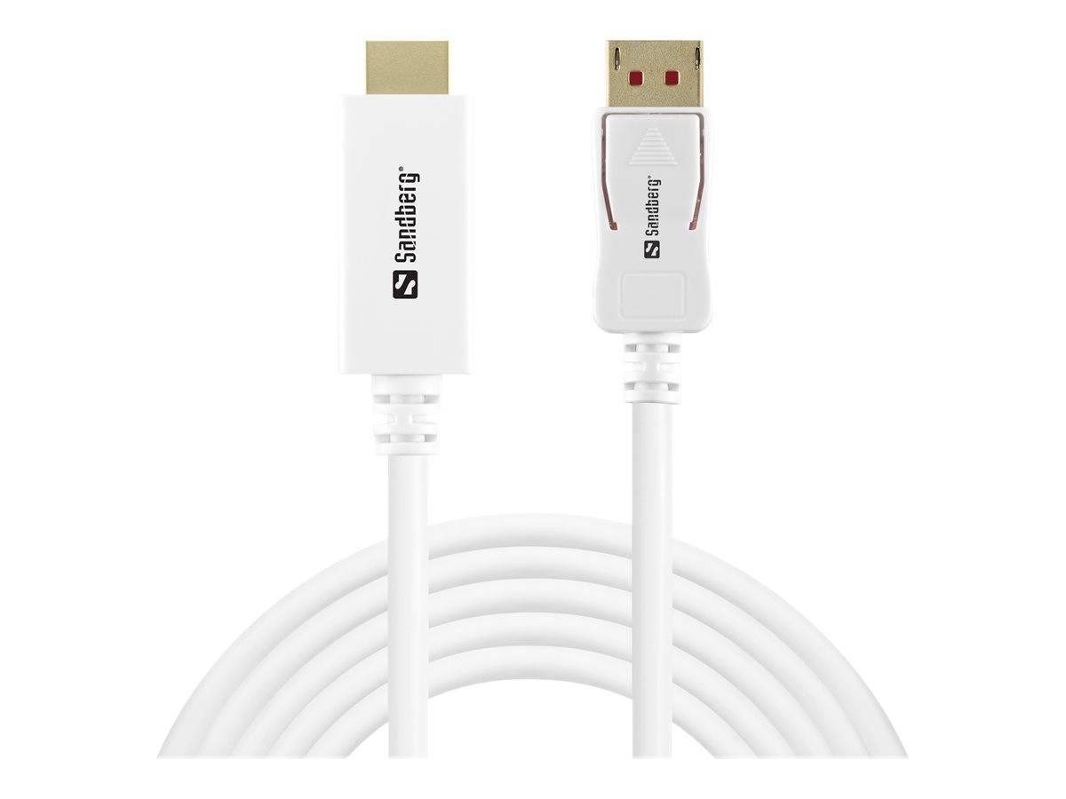 SANDBERG Adapterkabel - DisplayPort (M) zu HDMI (M)