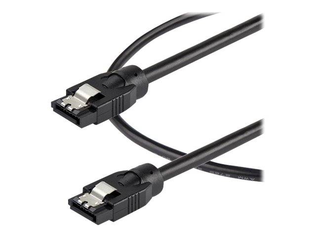 StarTech.com 0.6 m Round SATA Cable - Latching Connectors - 6Gbs SATA Cable - SATA-Kabel - Serial ATA 150/300/600 - SATA