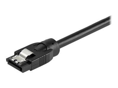 StarTech.com 0.6 m Round SATA Cable - Latching Connectors - 6Gbs SATA Cable - SATA-Kabel - Serial ATA 150/300/600 - SATA