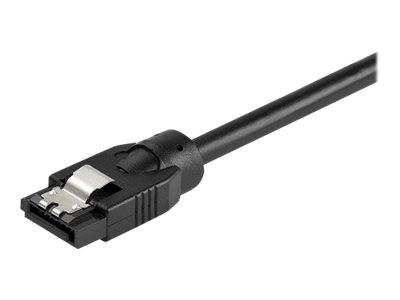 StarTech.com 0.3 m Round SATA Cable - Latching Connectors - 6Gbs SATA Cable - SATA-Kabel - Serial ATA 150/300/600 - SATA