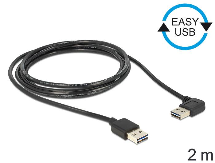 DeLOCK Easy - USB-Kabel - USB (M) umkehrbar bis USB (M)