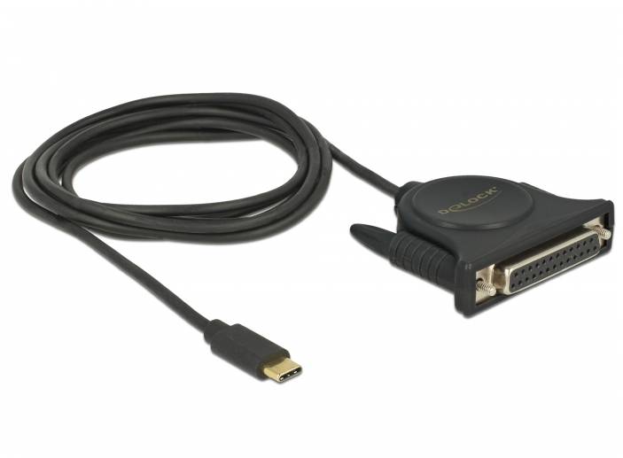 DeLOCK - USB-/Parallelkabel - USB-C (M) bis DB-25 (W)