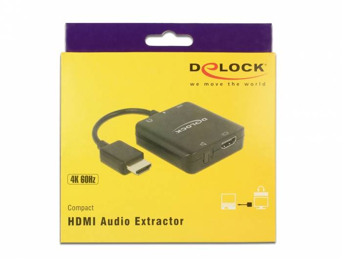 DeLOCK HDMI Audio Extractor 4K 60 Hz compact