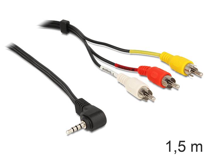 DeLOCK - Video- / Audiokabel - Composite Video / Audio - RCA x 3 (M)