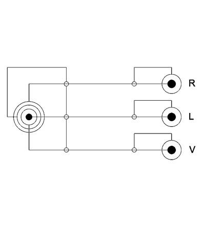 DeLOCK - Video- / Audiokabel - Composite Video / Audio - RCA x 3 (M)