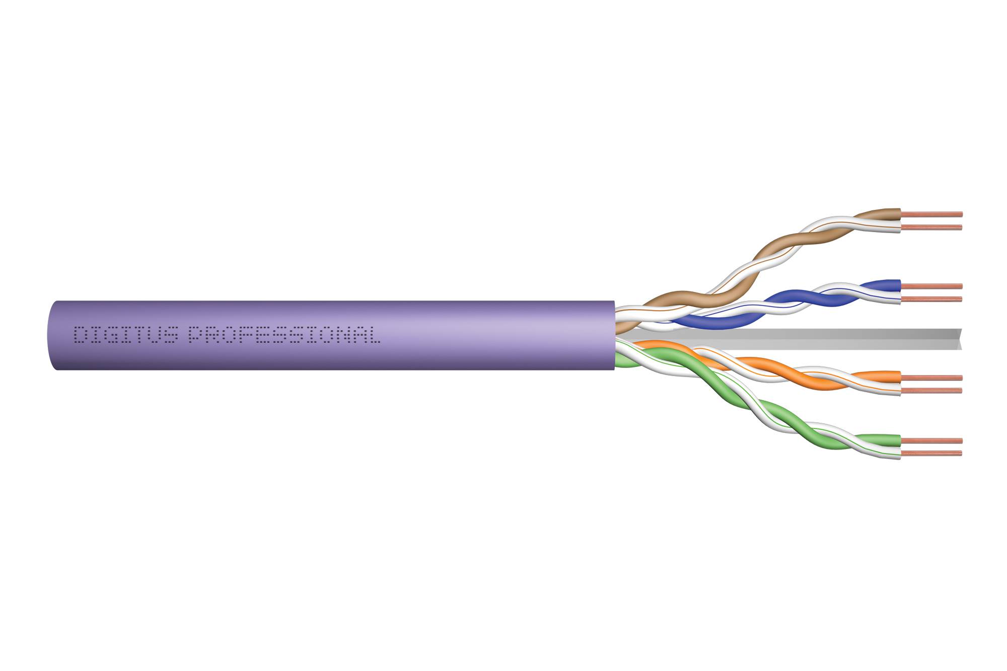 DIGITUS - Cat.6 U/UTP Verlegekabel, 100 m, Simplex, Eca