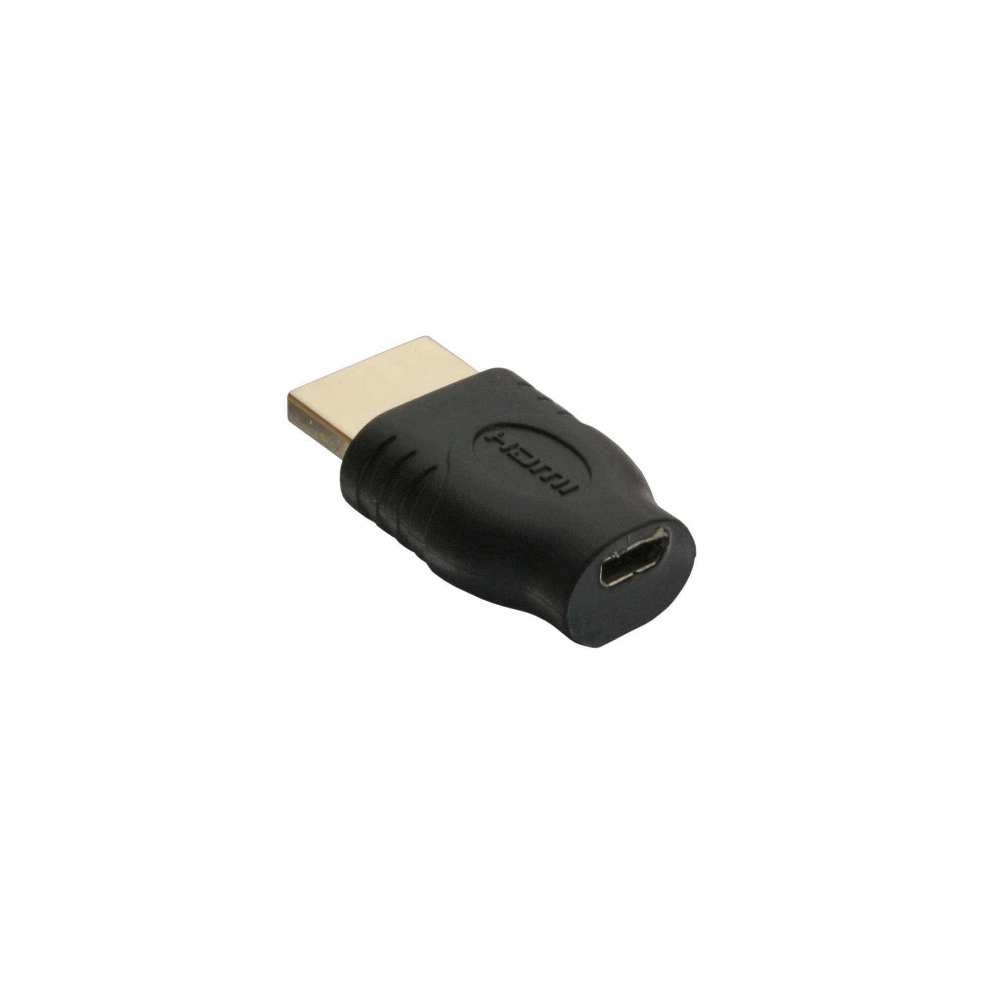 INLINE - HDMI Adapter - HDMI A Stecker auf Micro HDMI D Buchse