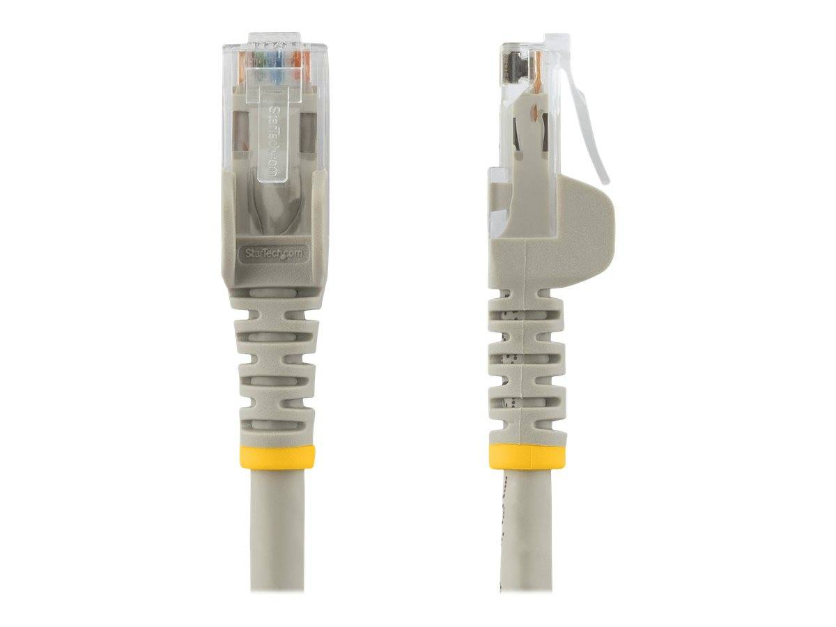 StarTech.com 50cm Cat6 Gigabit Snagless Patchkabel - RJ45 UTP Netzwerkkabel mit Schutzmanschette - Cat 6 Kabel - Grau -