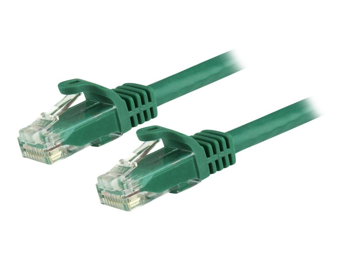 StarTech.com 3m Cat6 Gigabit Snagless Patchkabel - RJ45 UTP Netzwerkkabel mit Schutzmanschette - Cat 6 Kabel - Grün - Pa