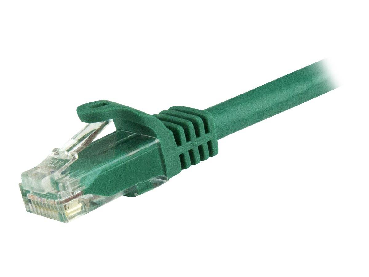 StarTech.com 50cm Cat6 Gigabit Snagless Patchkabel - RJ45 UTP Netzwerkkabel mit Schutzmanschette - Cat 6 Kabel - Grün -
