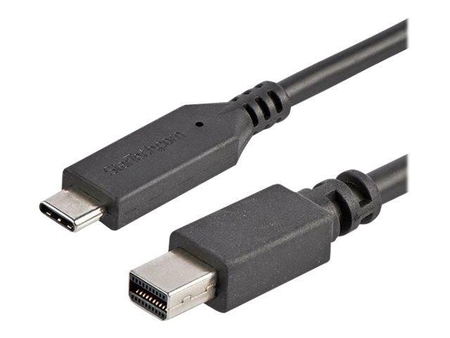 StarTech.com 1,8m USB-C auf Mini DisplayPort Kabel - USB C zu mDP Kabel - 4K 60Hz - Schwarz - DisplayPort-Kabel - 24 pin