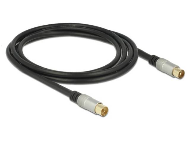 DeLOCK Premium - Antennenverlängerungskabel - IEC-Anschluss (W)