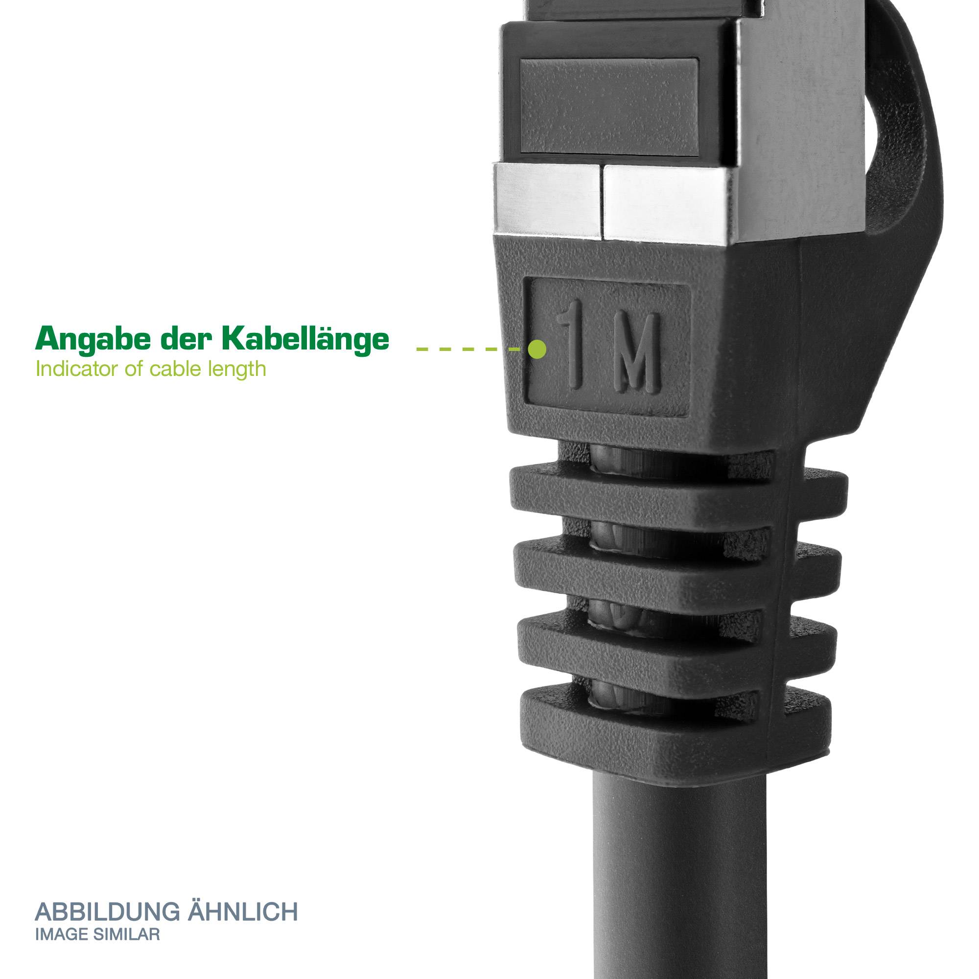 INLINE - Crossover Patchkabel - S/FTP - Cat.6 - schwarz - 0,5m