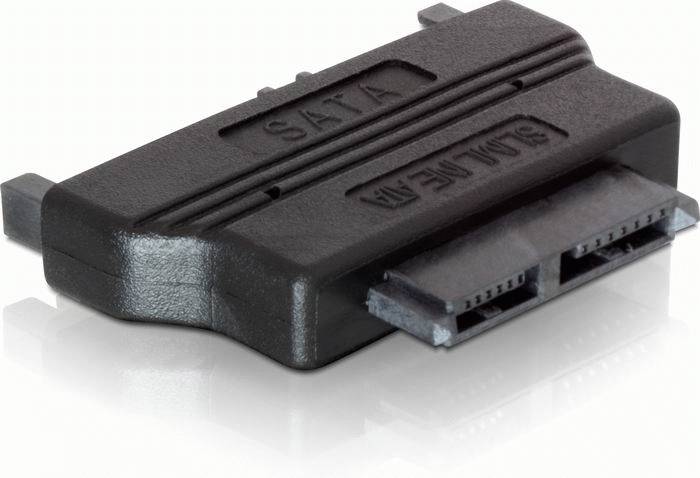 Delock Adapter SATA 22pin male > Slim SATA female 13pin - SATA-Adapter - Slimline SATA (W)