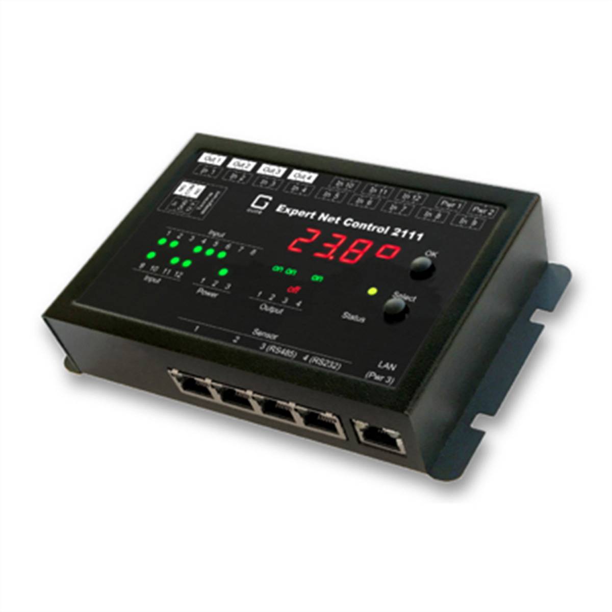 Gude Expert Net Control 2111-1 - Überwachungseinheit für Stromversorgung (DIN-Schienenmontage möglich)