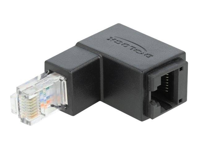 Delock - Netzwerkadapter - RJ-45 (M) nach unten abgewinkelt zu RJ-45 (W)