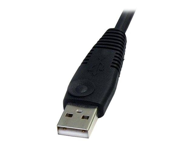 StarTech.com 1,8m 4-in-1 USB DisplayPort KVM-Switch Kabel mit Audio und Mikrofon - Video- / USB- / Audio-Kabel - USB, mi