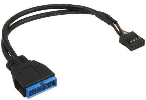 InLine - Interner und externer USB-Adapter - 19-poliger USB 3.0 Kopf (M)