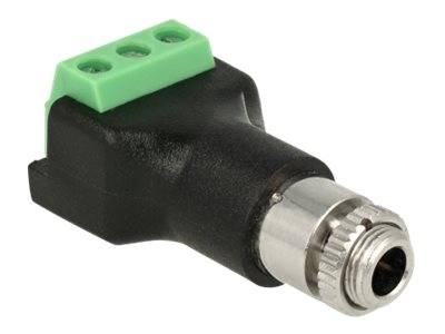 Delock - Audio-Adapter - 3-poliger Anschlussblock weiblich zu mini-phone stereo 3.5 mm weiblich