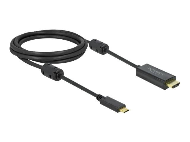 Delock - Video- / Audiokabel - 24 pin USB-C männlich zu HDMI männlich