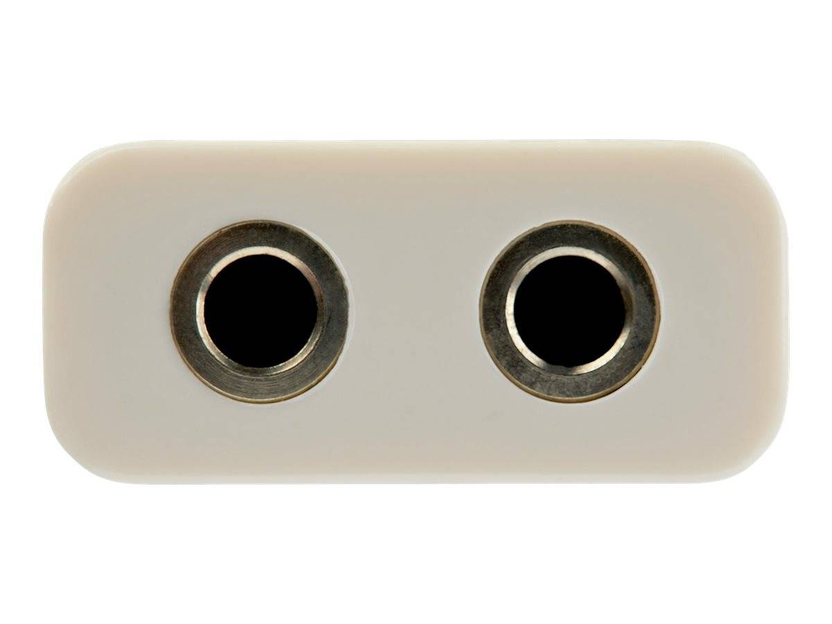 StarTech.com 4 Position Microphone and Headphone Splitter 3.5 mm 4 Pin / 4 Pole Mic and Audio Combo Splitter Cable (MUYH