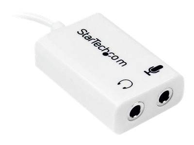 StarTech.com 4 Position Microphone and Headphone Splitter 3.5 mm 4 Pin / 4 Pole Mic and Audio Combo Splitter Cable (MUYH
